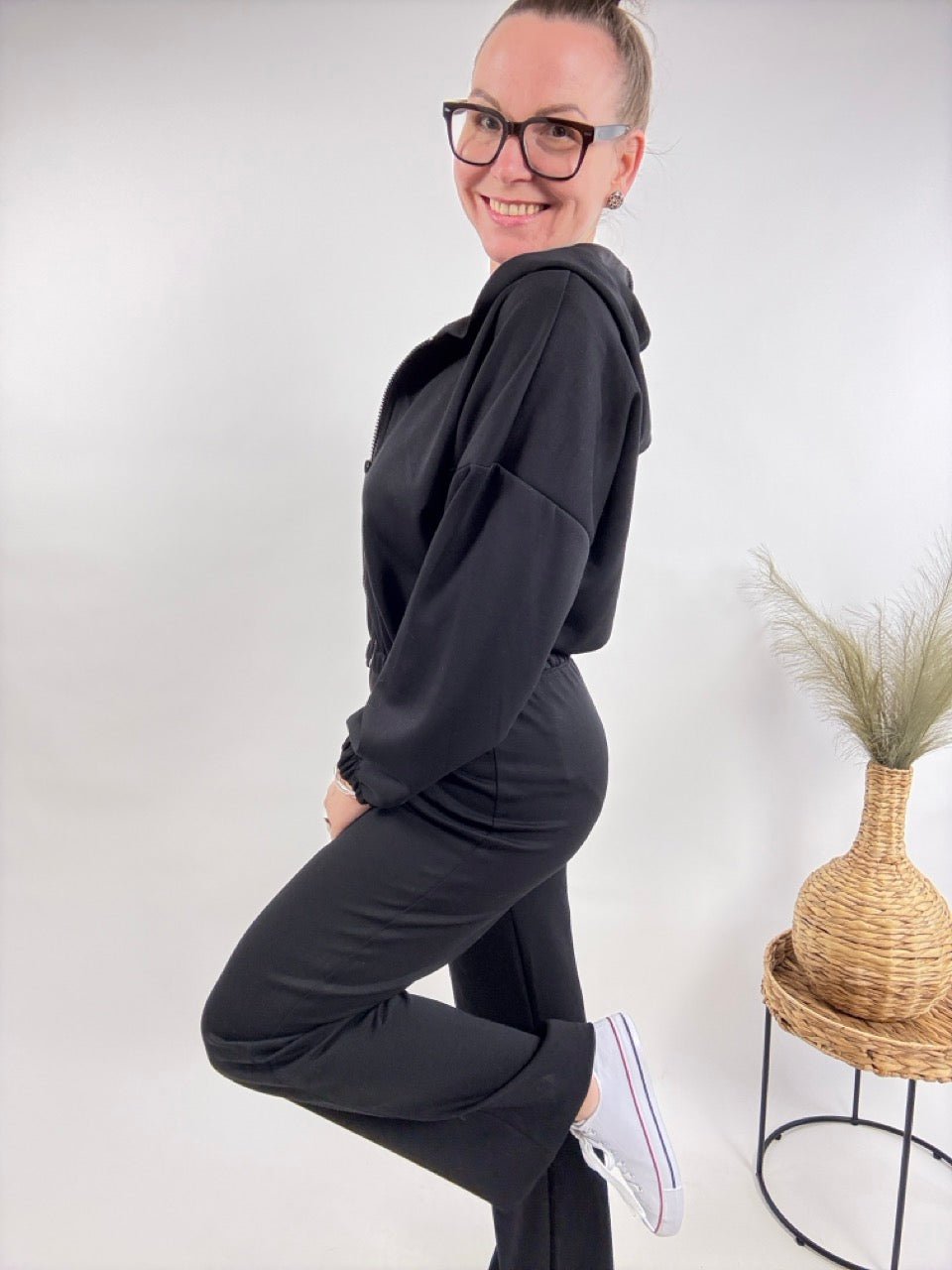 Jogger Set Eva Schwarz - FROLLEIN KÄTHE Shop