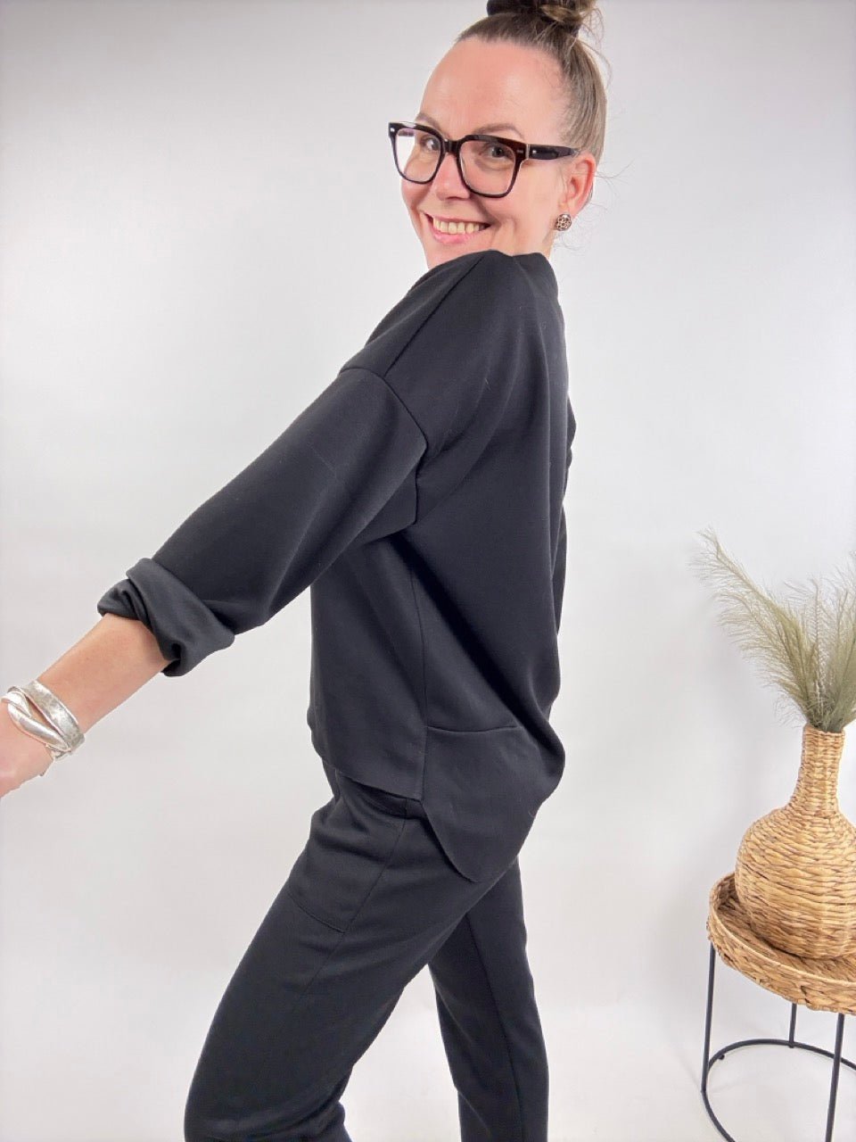 Jogger Set Mara Schwarz - FROLLEIN KÄTHE Shop