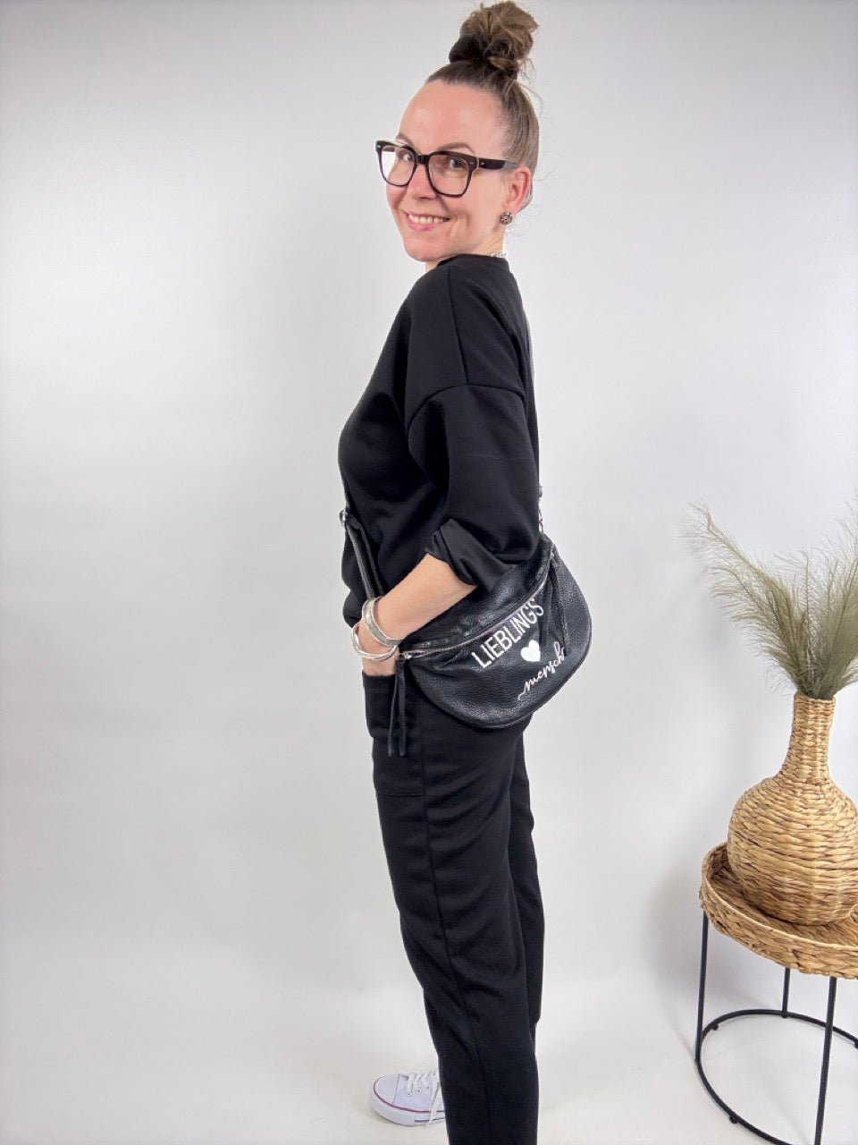 Jogger Set Mara Schwarz - FROLLEIN KÄTHE Shop