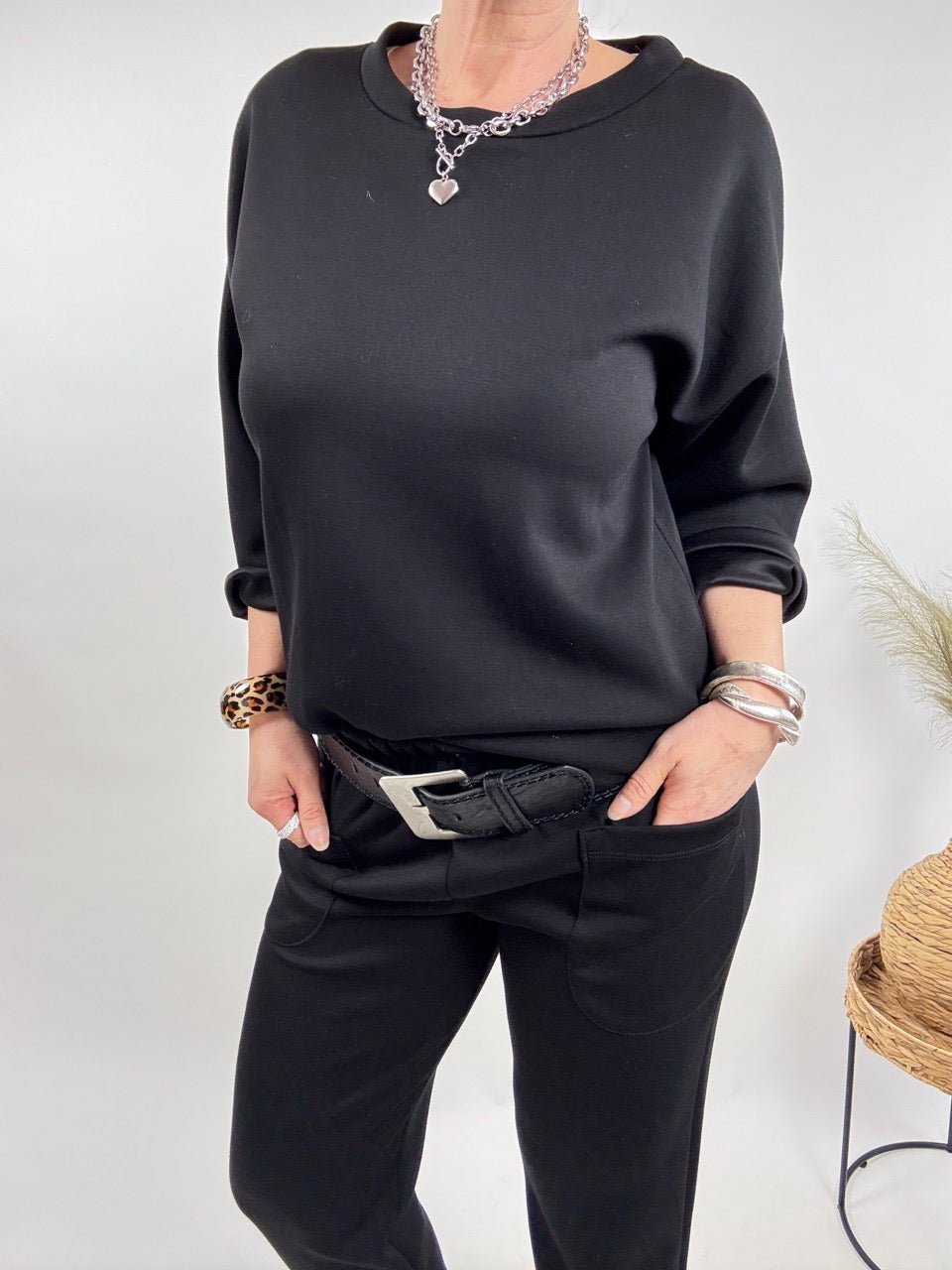 Jogger Set Mara Schwarz - FROLLEIN KÄTHE Shop