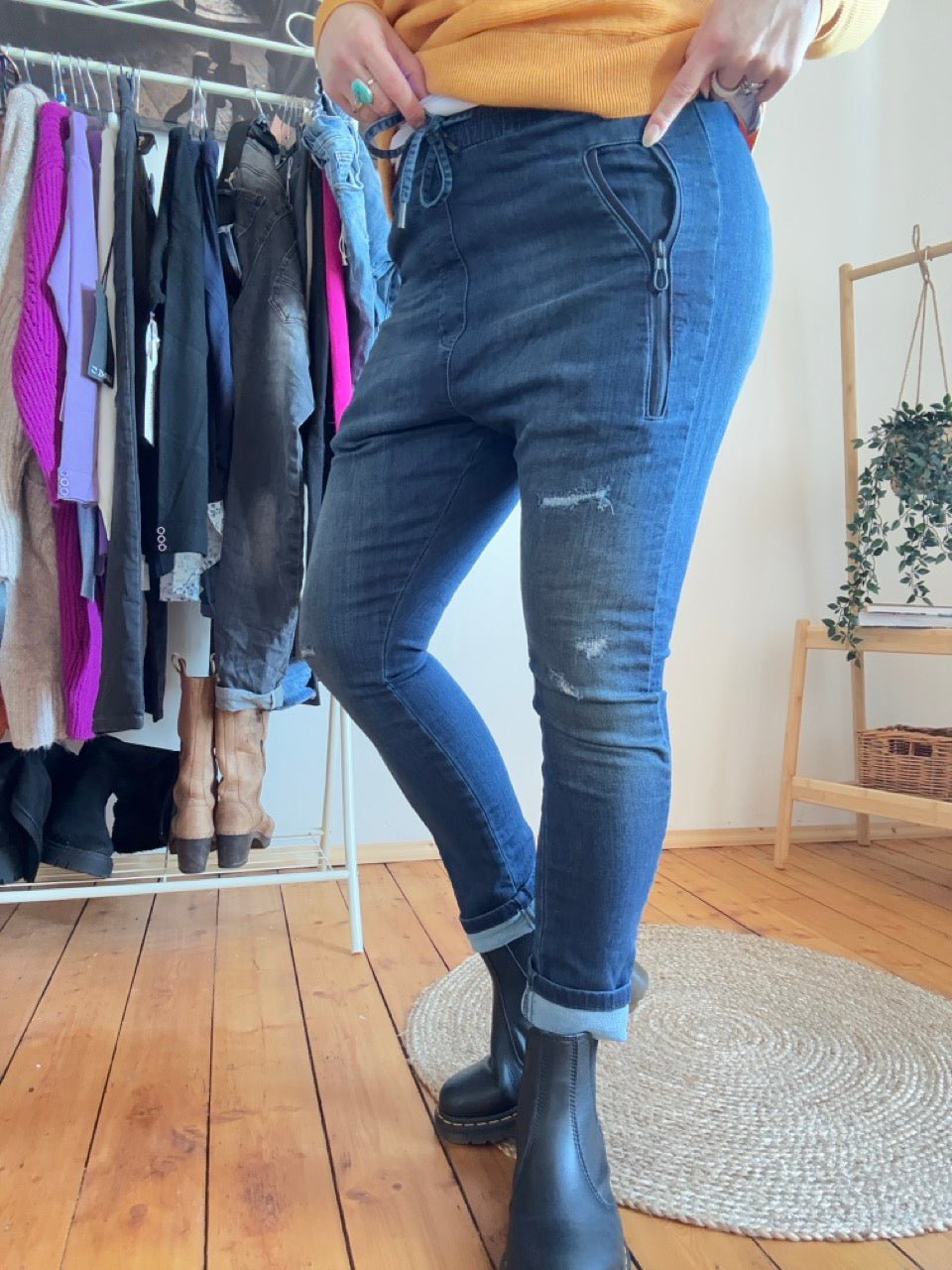 Jogpants Jeans Baggystyle Denim - FROLLEIN KÄTHE Shop
