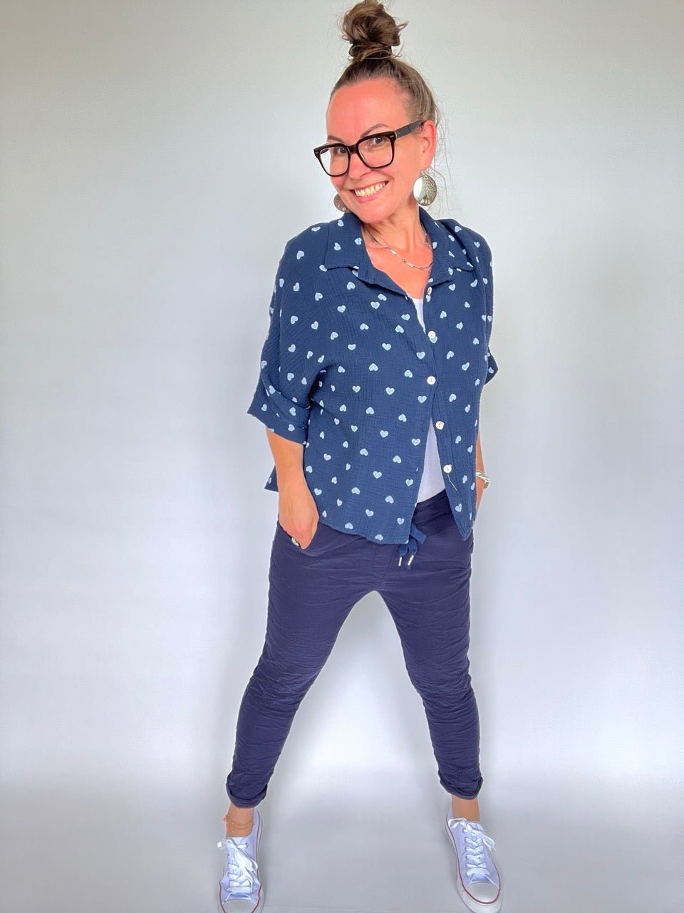 Jogpants Nice Style Dunkelblau Marine - FROLLEIN KÄTHE Shop