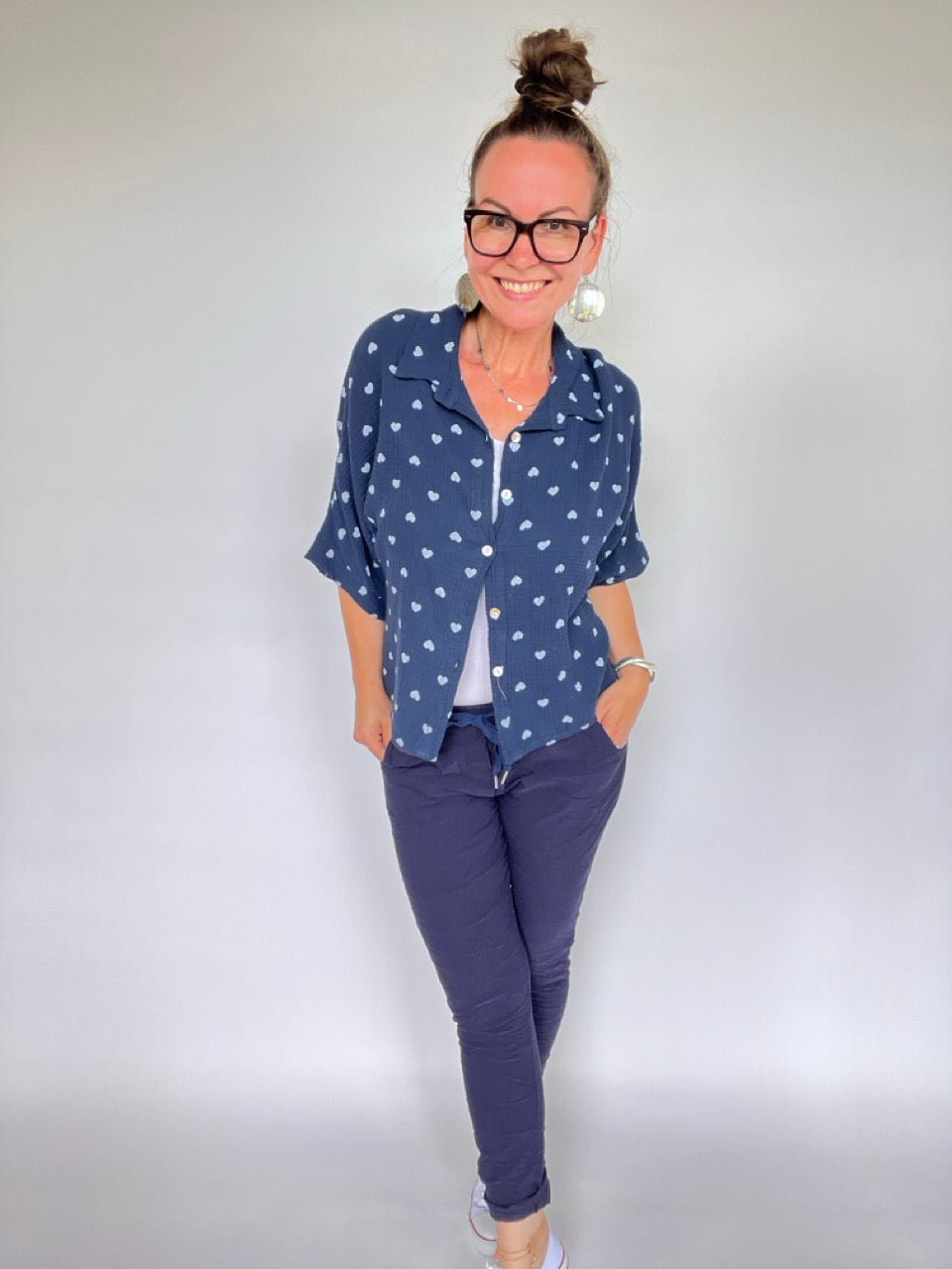 Jogpants Nice Style Dunkelblau Marine - FROLLEIN KÄTHE Shop