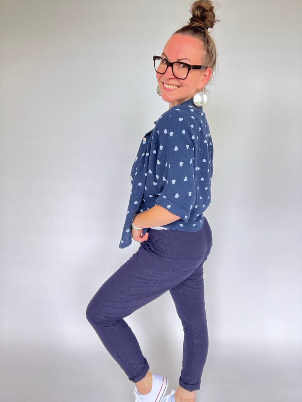 Jogpants Nice Style Dunkelblau Marine - FROLLEIN KÄTHE Shop