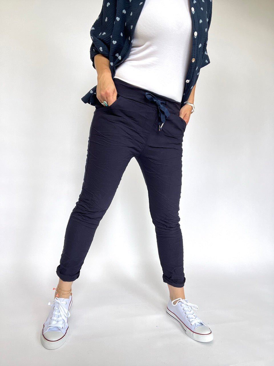 Jogpants Nice Style Dunkelblau Marine - FROLLEIN KÄTHE Shop