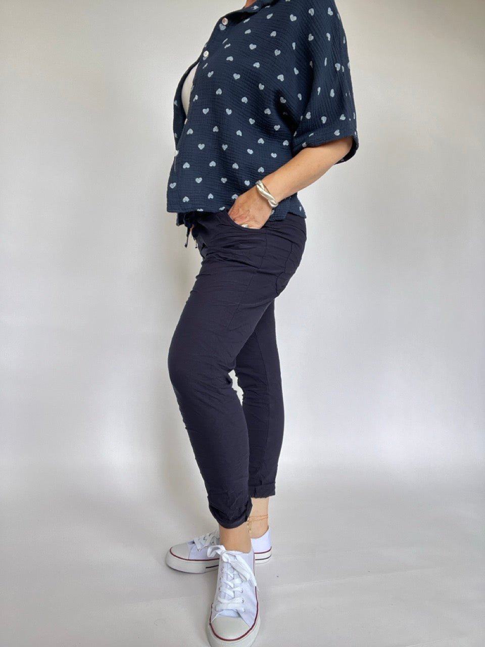 Jogpants Nice Style Dunkelblau Marine - FROLLEIN KÄTHE Shop