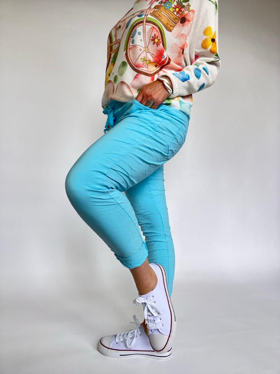 Jogpants Nice Style Ozeanblau - FROLLEIN KÄTHE Shop