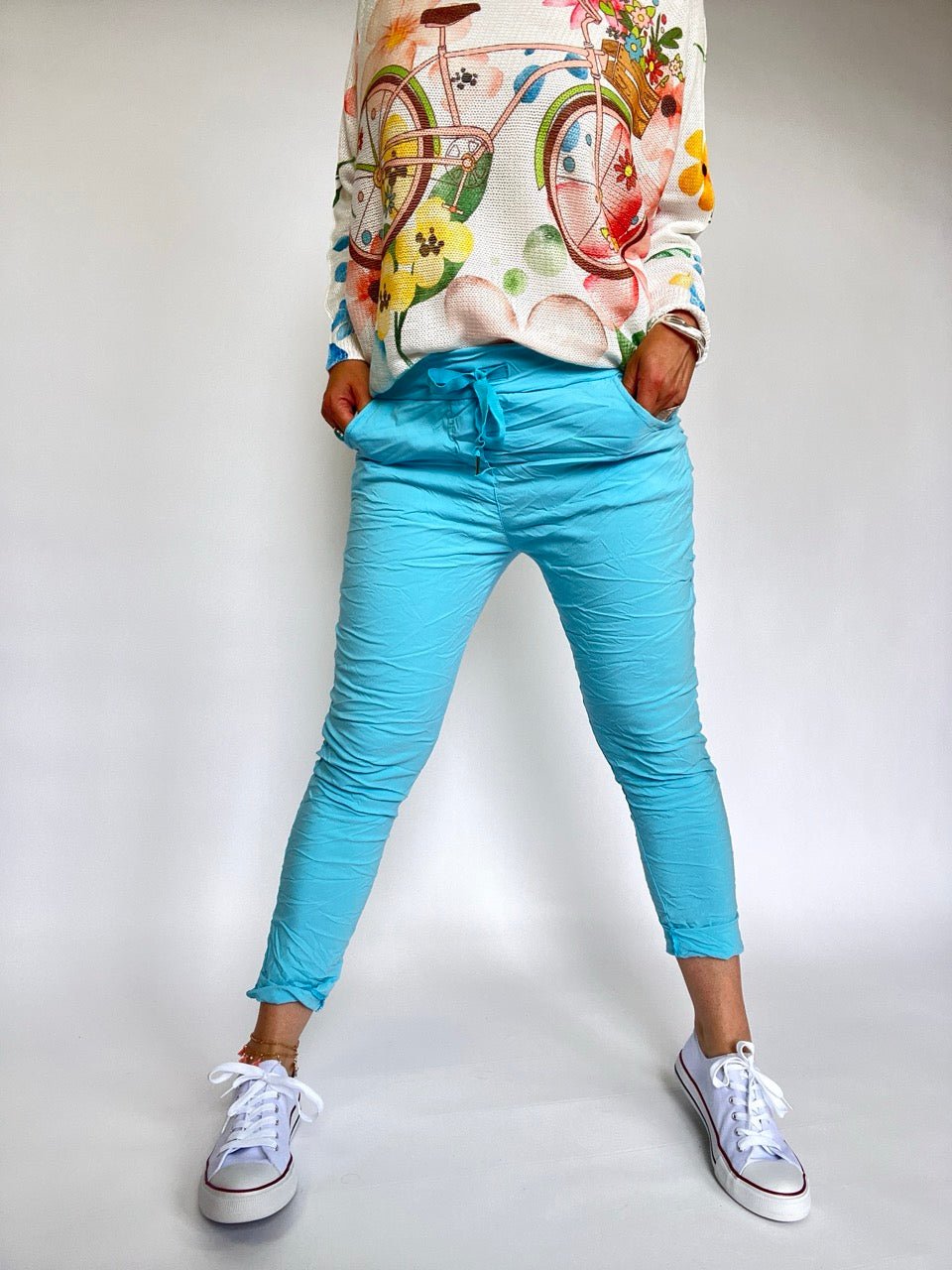 Jogpants Nice Style Ozeanblau - FROLLEIN KÄTHE Shop