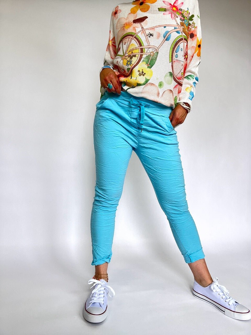 Jogpants Nice Style Ozeanblau - FROLLEIN KÄTHE Shop
