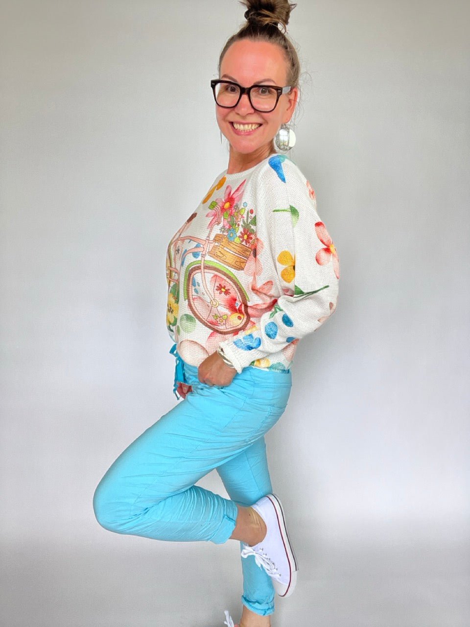 Jogpants Nice Style Ozeanblau - FROLLEIN KÄTHE Shop