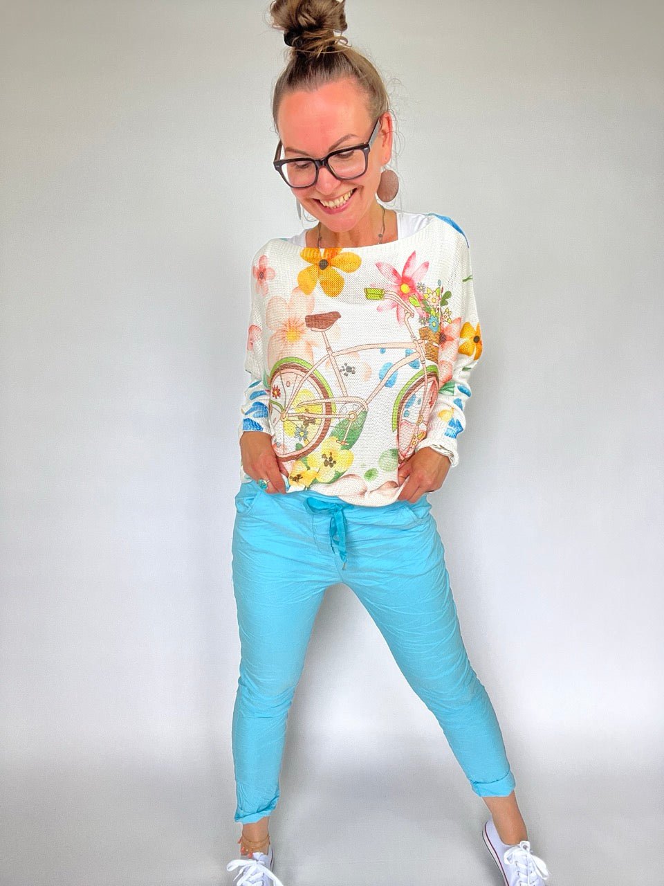 Jogpants Nice Style Ozeanblau - FROLLEIN KÄTHE Shop