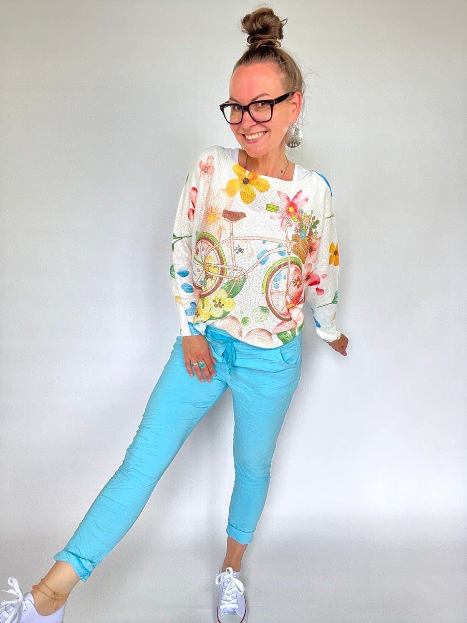 Jogpants Nice Style Ozeanblau - FROLLEIN KÄTHE Shop