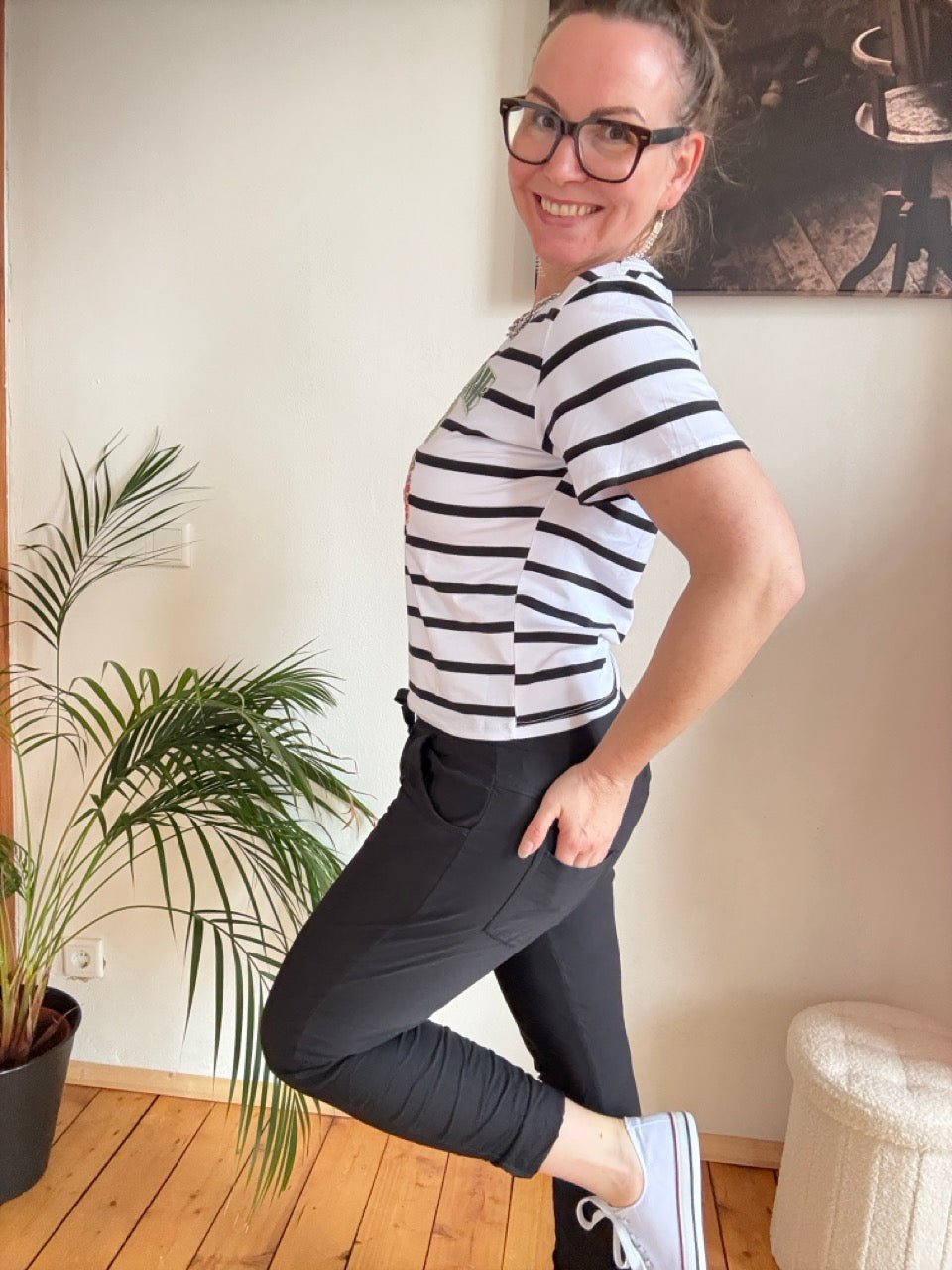 Jogpants Nice Style Schwarz - FROLLEIN KÄTHE Shop