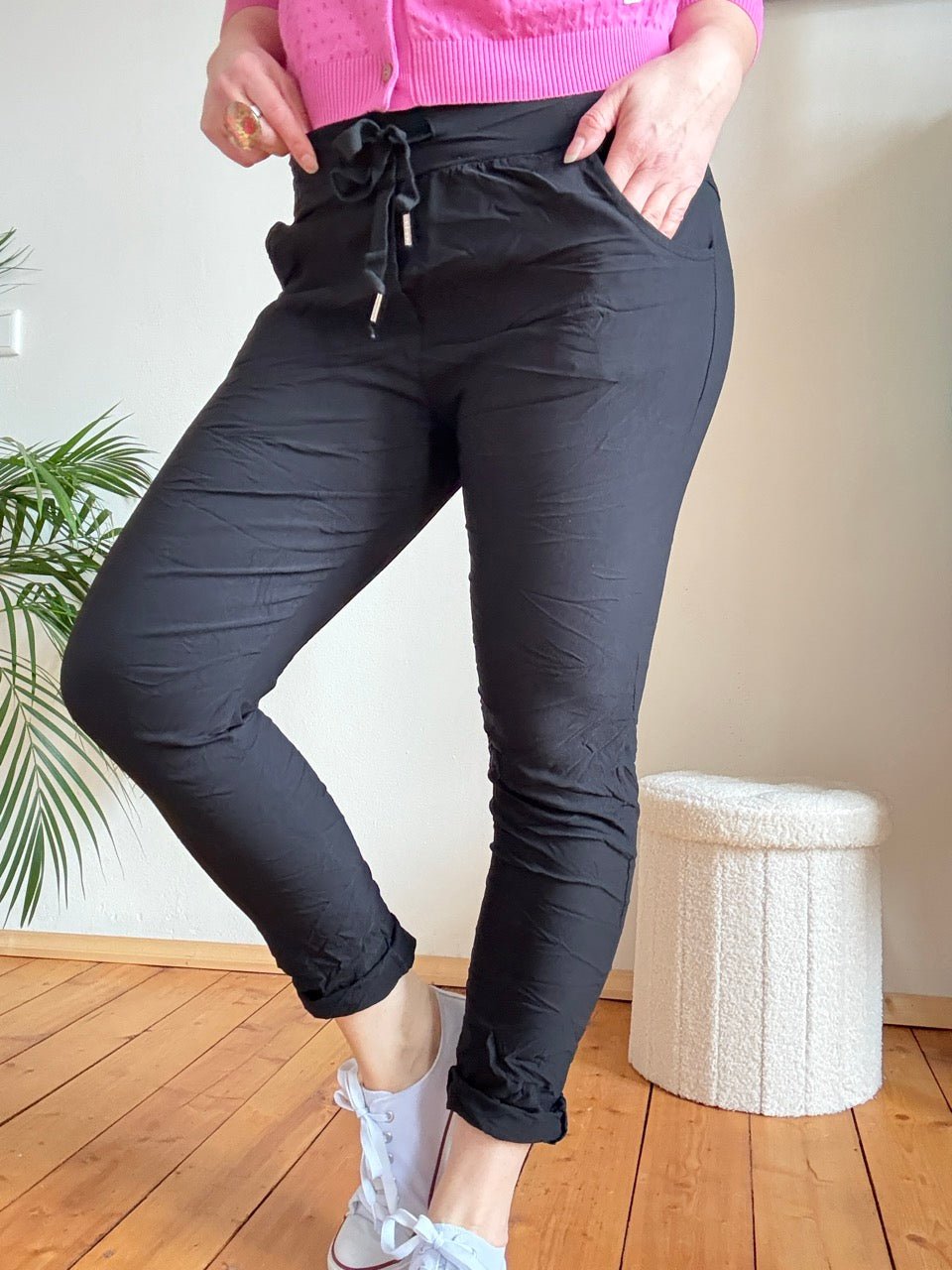 Jogpants Nice Style Schwarz - FROLLEIN KÄTHE Shop