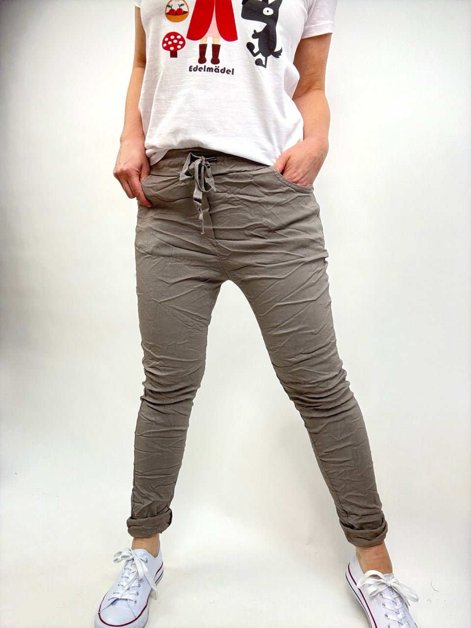 Jogpants Nice Style Taupe - FROLLEIN KÄTHE Shop