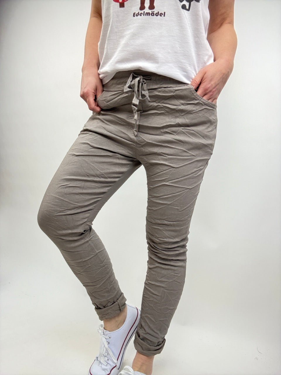 Jogpants Nice Style Taupe - FROLLEIN KÄTHE Shop