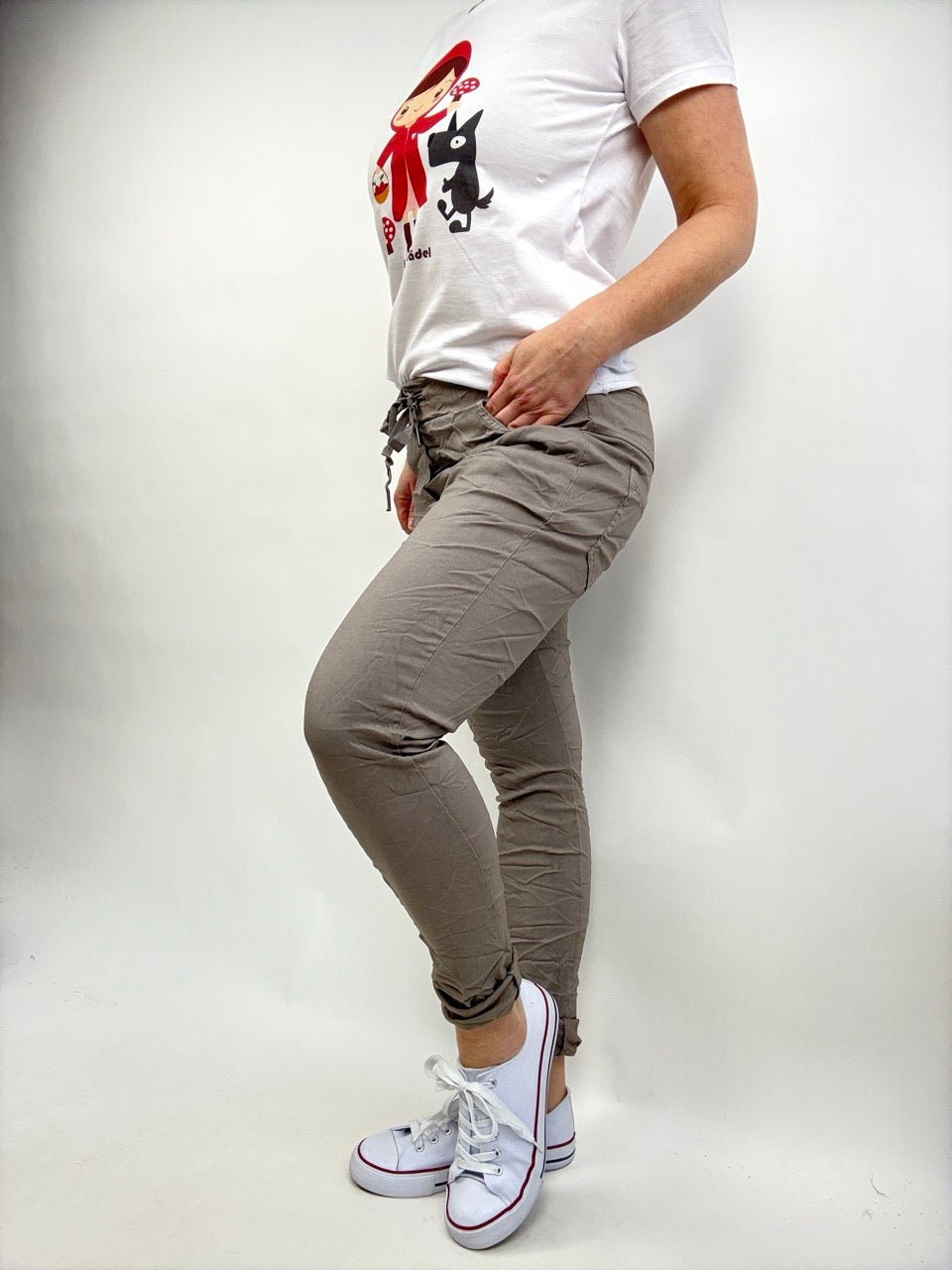 Jogpants Nice Style Taupe - FROLLEIN KÄTHE Shop