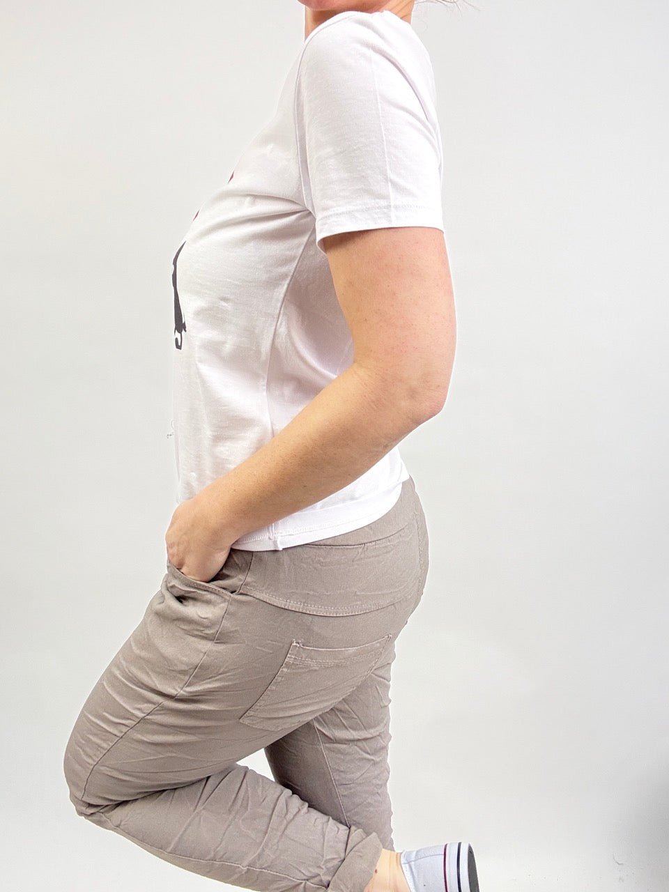 Jogpants Nice Style Taupe - FROLLEIN KÄTHE Shop