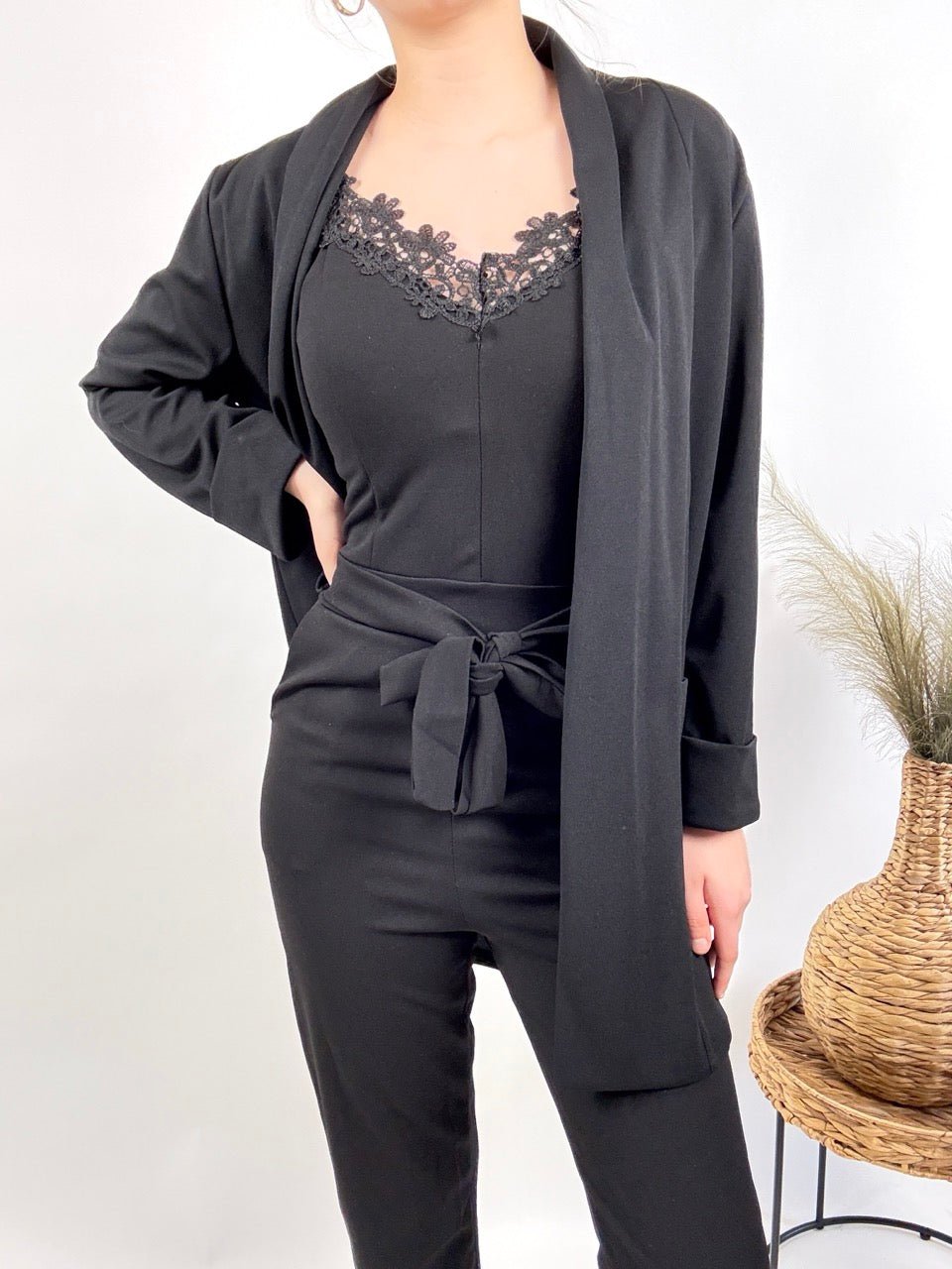 Jumpsuit Élodie Schwarz - FROLLEIN KÄTHE Shop