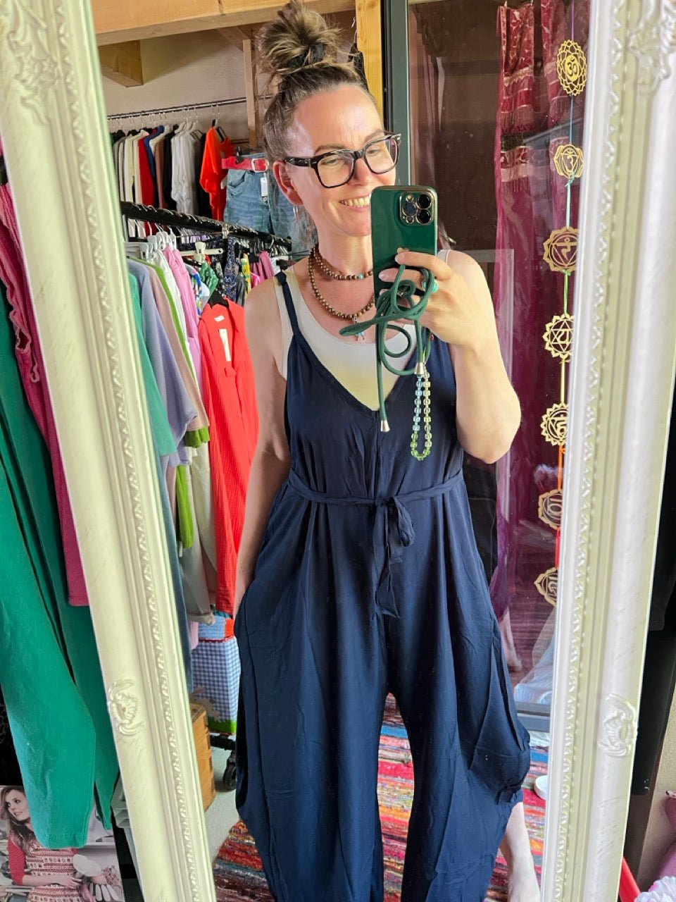 Jumpsuit Kaira Blau - FROLLEIN KÄTHE Shop