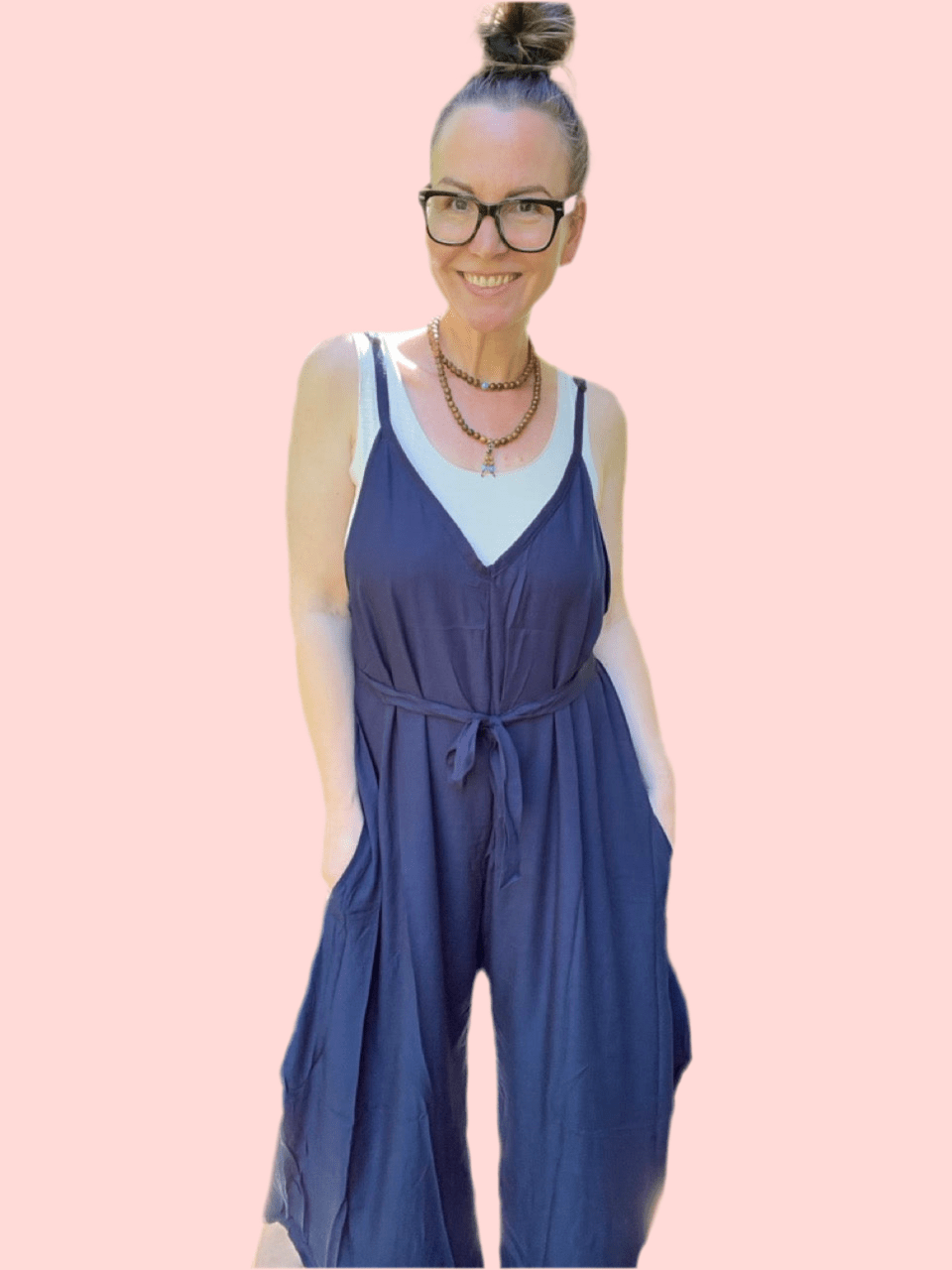 Jumpsuit Kaira Blau - FROLLEIN KÄTHE Shop