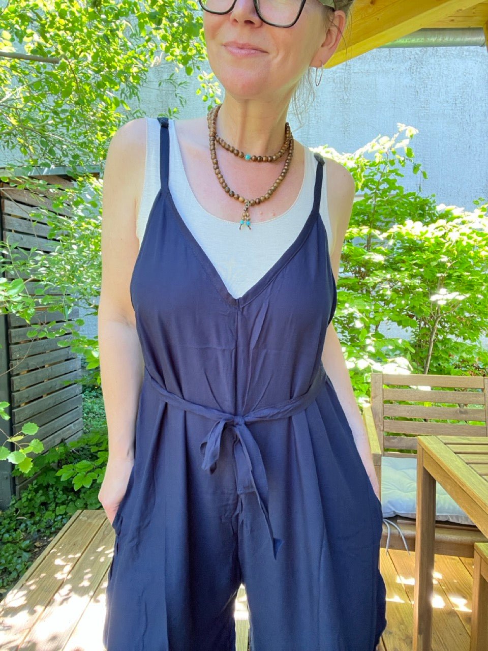 Jumpsuit Kaira Blau - FROLLEIN KÄTHE Shop