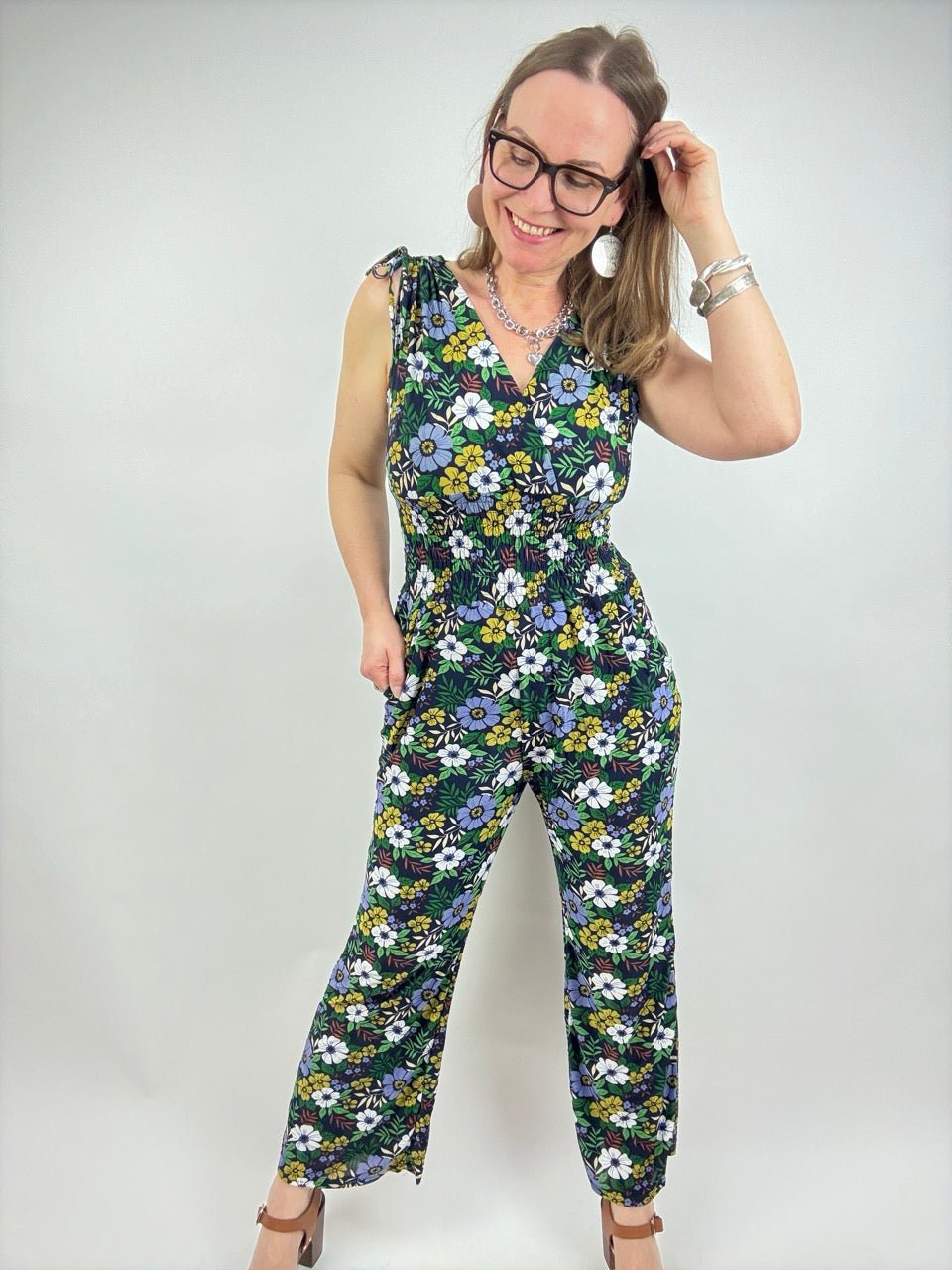 Jumpsuit Liora Belle Dunkelblau - FROLLEIN KÄTHE Shop