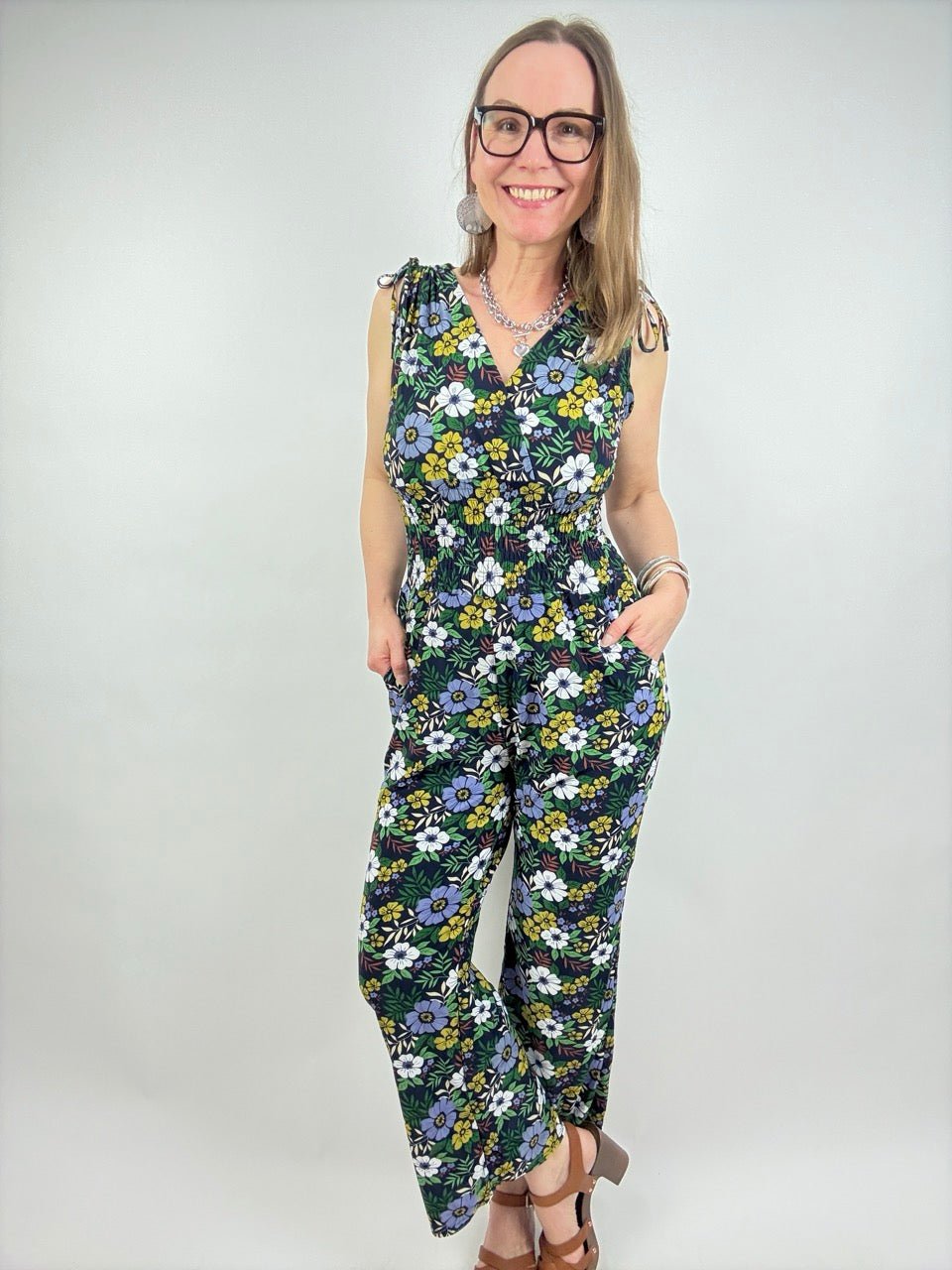 Jumpsuit Liora Belle Dunkelblau - FROLLEIN KÄTHE Shop