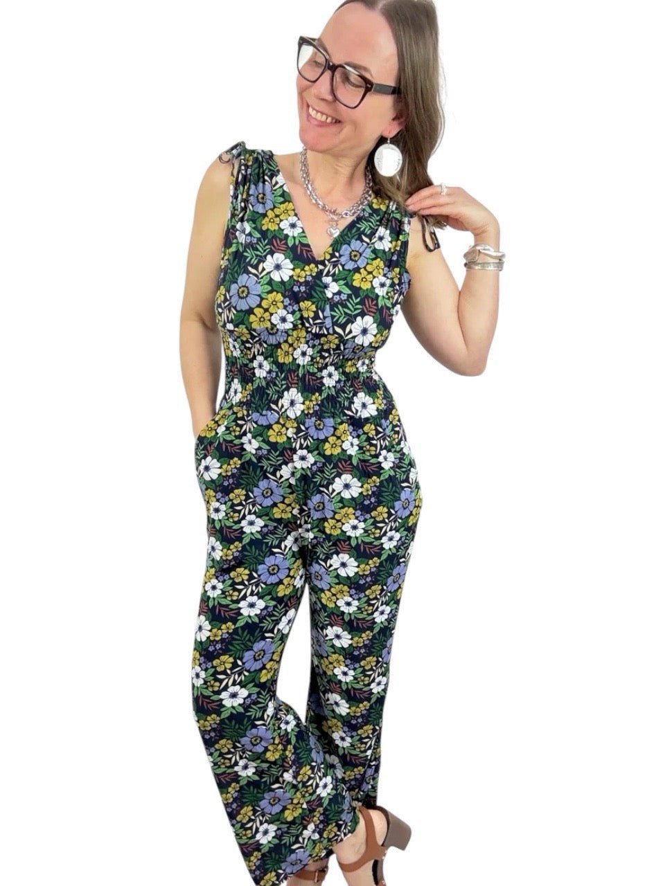 Jumpsuit Liora Belle Dunkelblau - FROLLEIN KÄTHE Shop