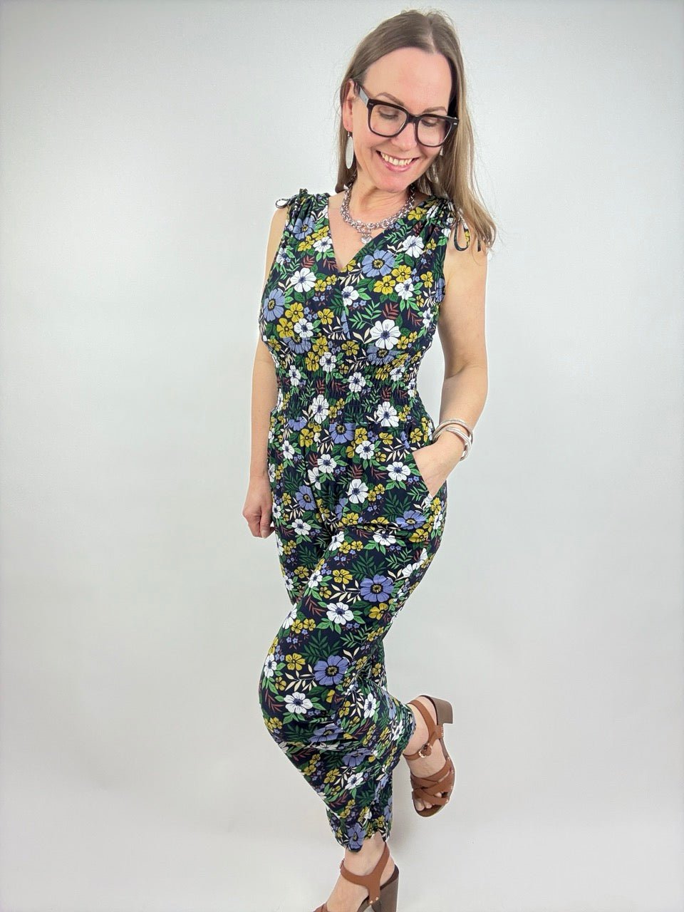 Jumpsuit Liora Belle Dunkelblau - FROLLEIN KÄTHE Shop