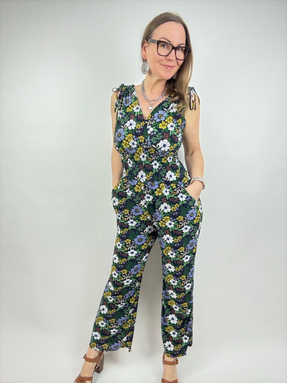 Jumpsuit Liora Belle Dunkelblau - FROLLEIN KÄTHE Shop
