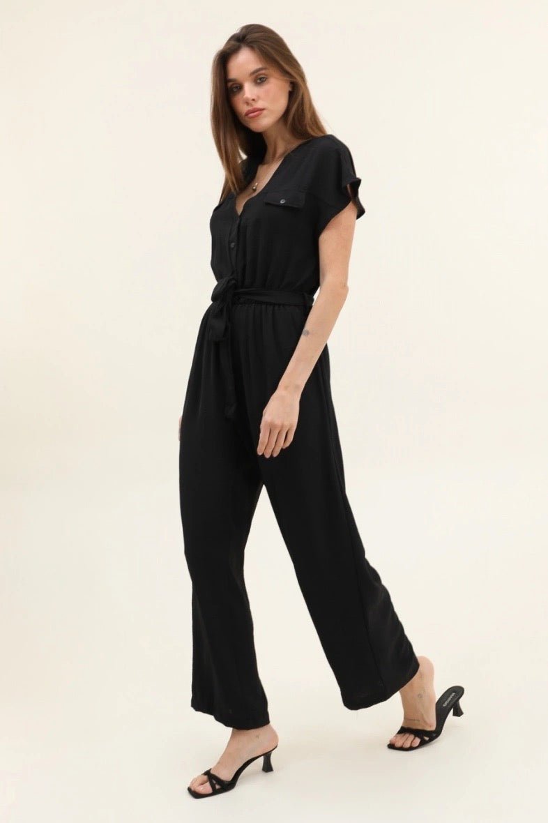 Jumpsuit Sienna in Schwarz - FROLLEIN KÄTHE Shop