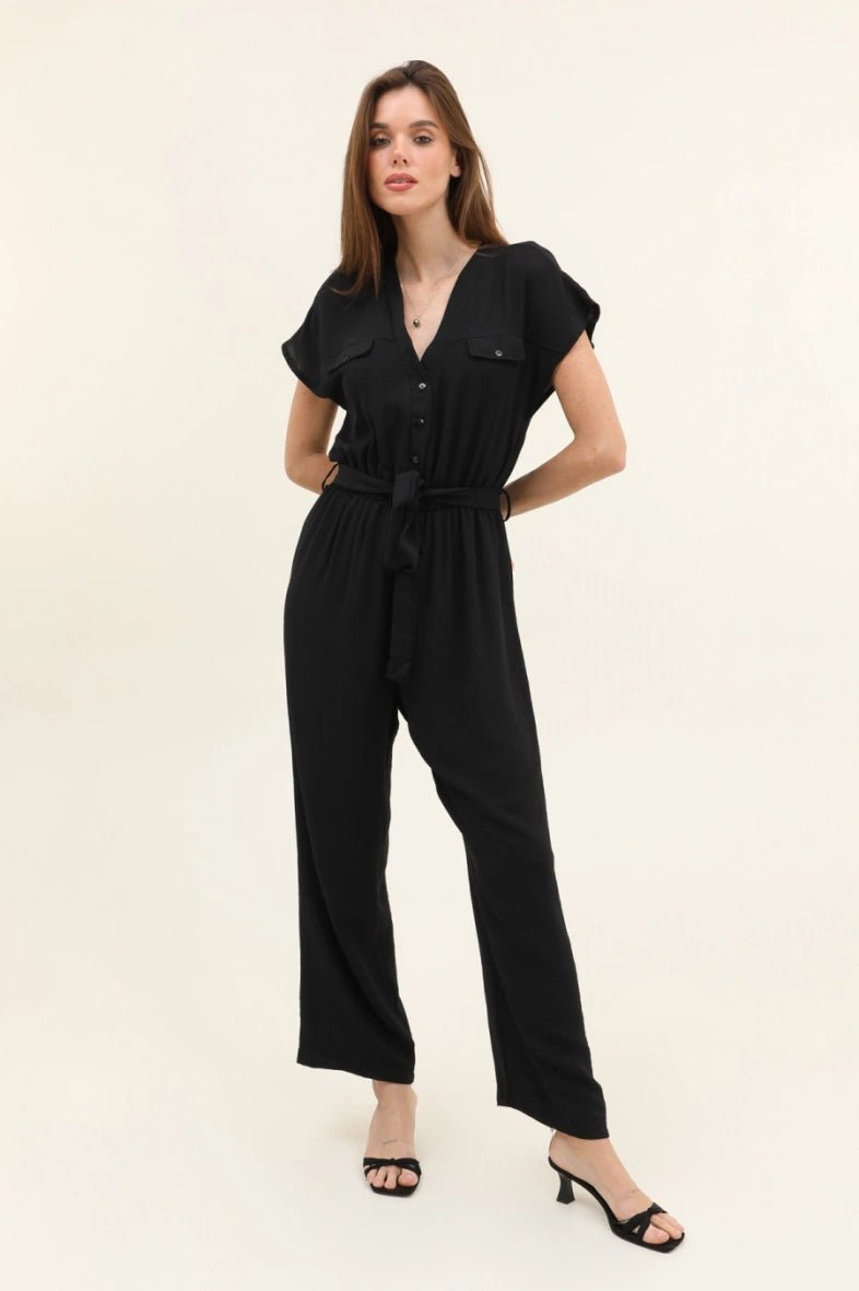 Jumpsuit Sienna in Schwarz - FROLLEIN KÄTHE Shop