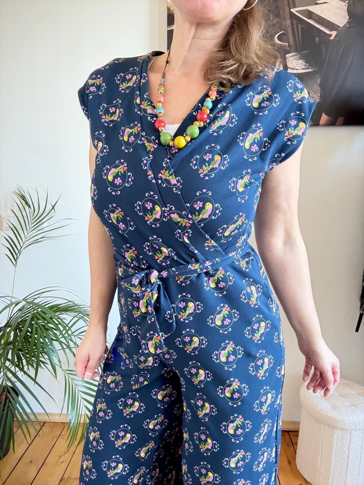 Jumpsuit Vogelsang Blau - FROLLEIN KÄTHE Shop