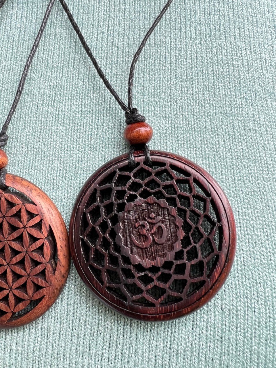 Kette Holz verschiedene Symbole - FROLLEIN KÄTHE Shop