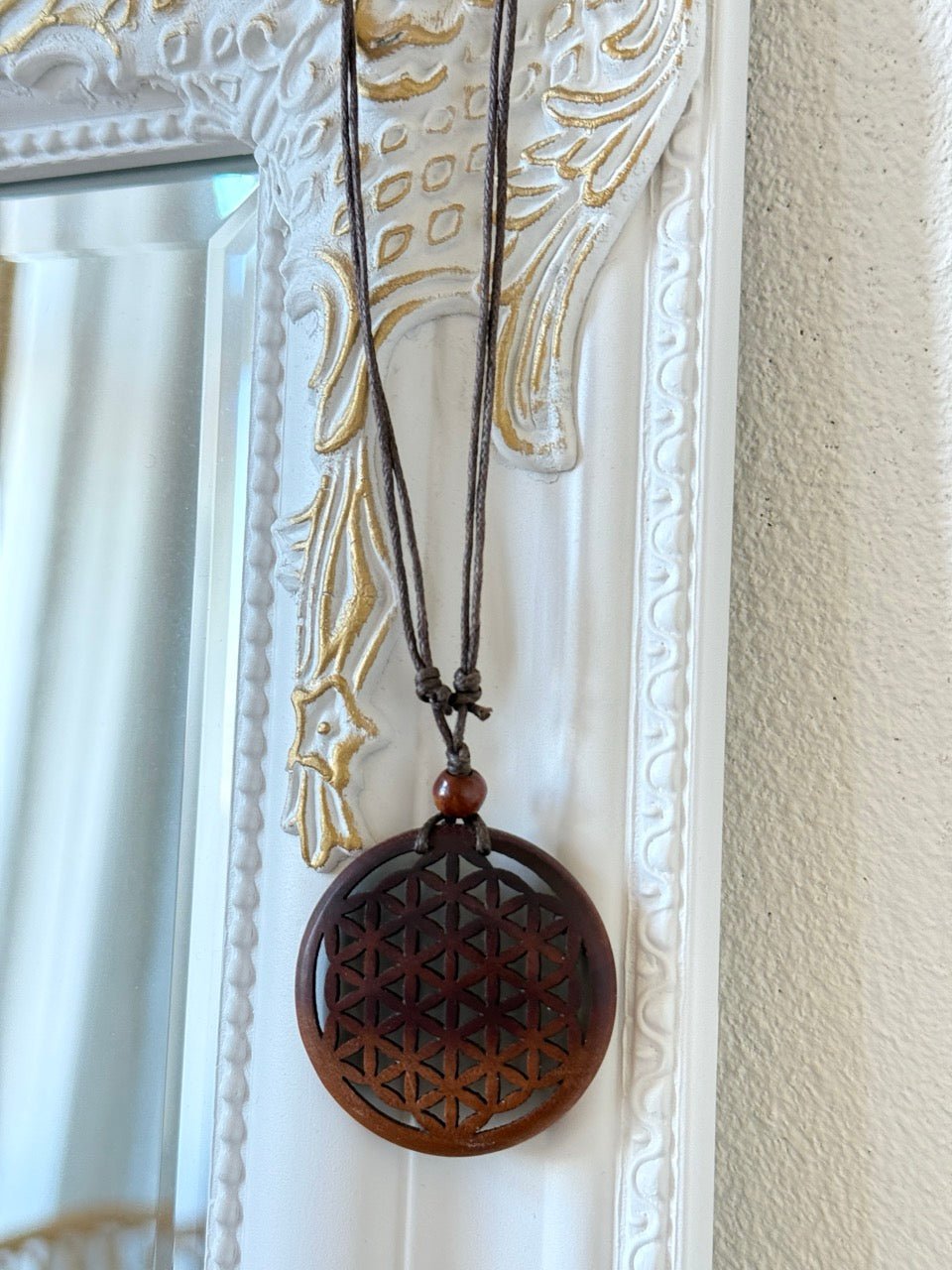 Kette Holz verschiedene Symbole - FROLLEIN KÄTHE Shop
