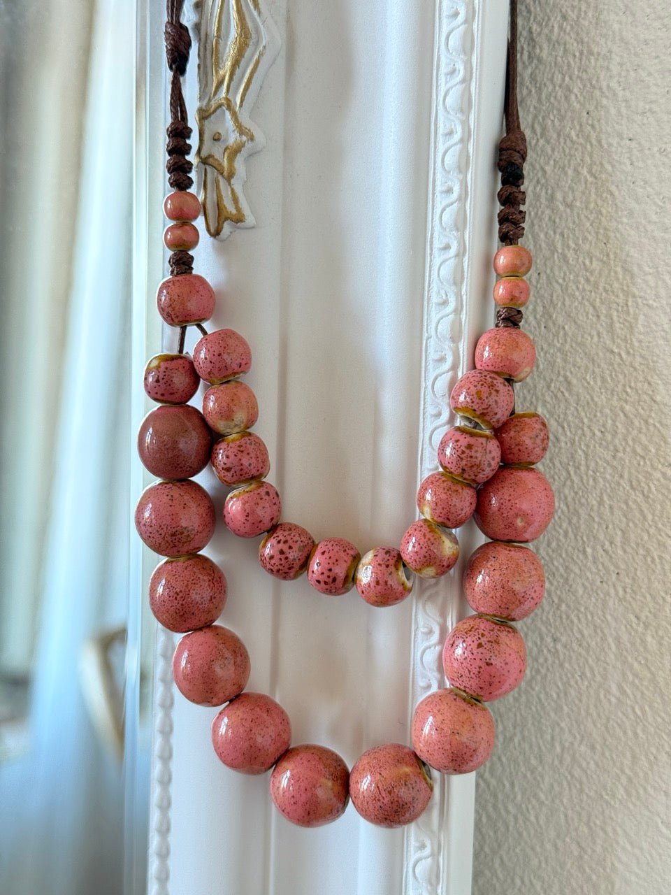 Kette Keramik Tanz Rose - FROLLEIN KÄTHE Shop