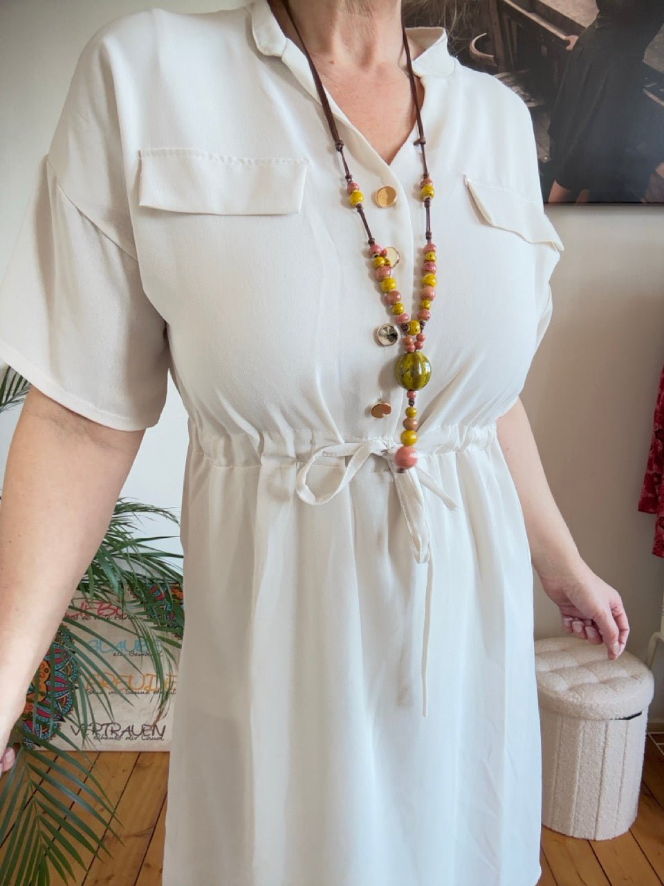 Kette Keramik Tropfen Rosa - FROLLEIN KÄTHE Shop