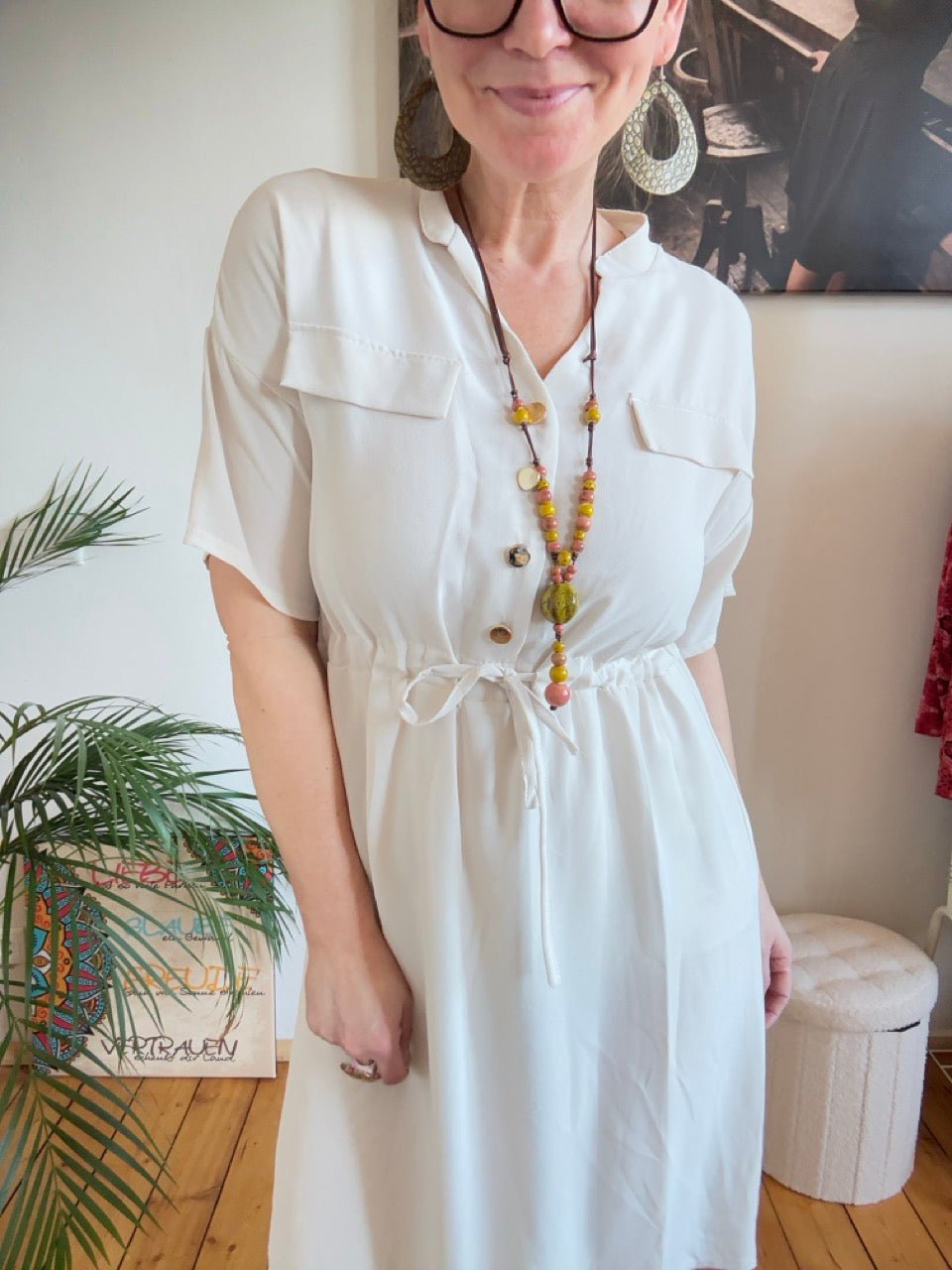 Kette Keramik Tropfen Rosa - FROLLEIN KÄTHE Shop