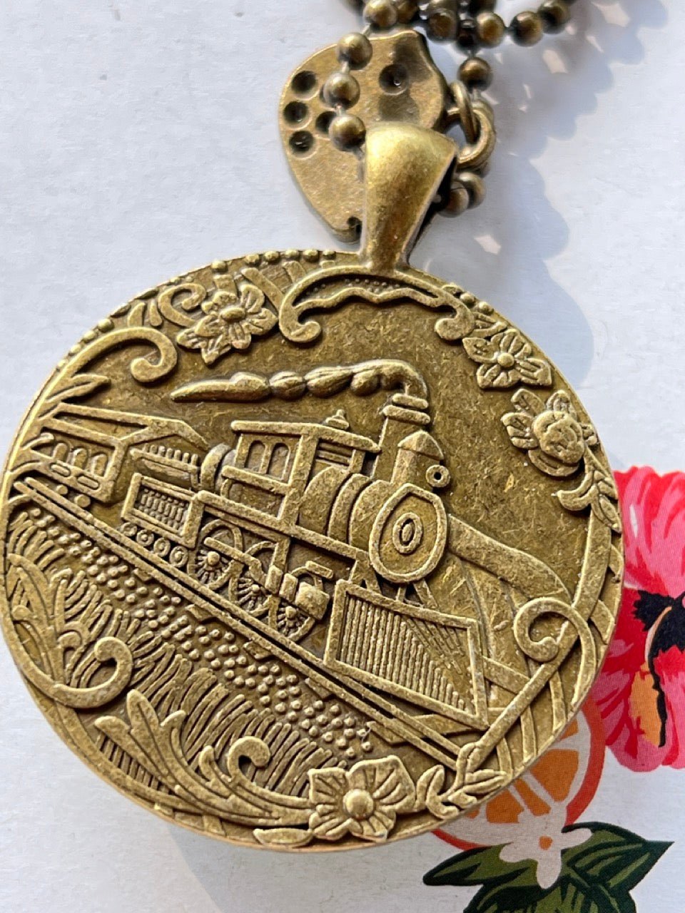Kette Kiki Bronze Grün mit Pünktchen - FROLLEIN KÄTHE Shop