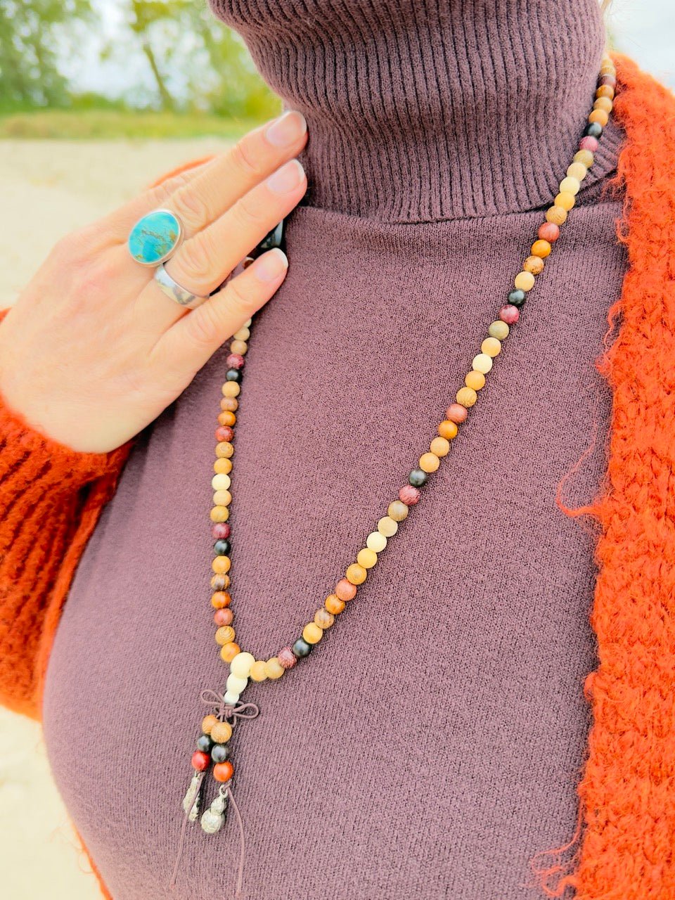 Kette Mala Inspiration mehrfarbig - FROLLEIN KÄTHE Shop
