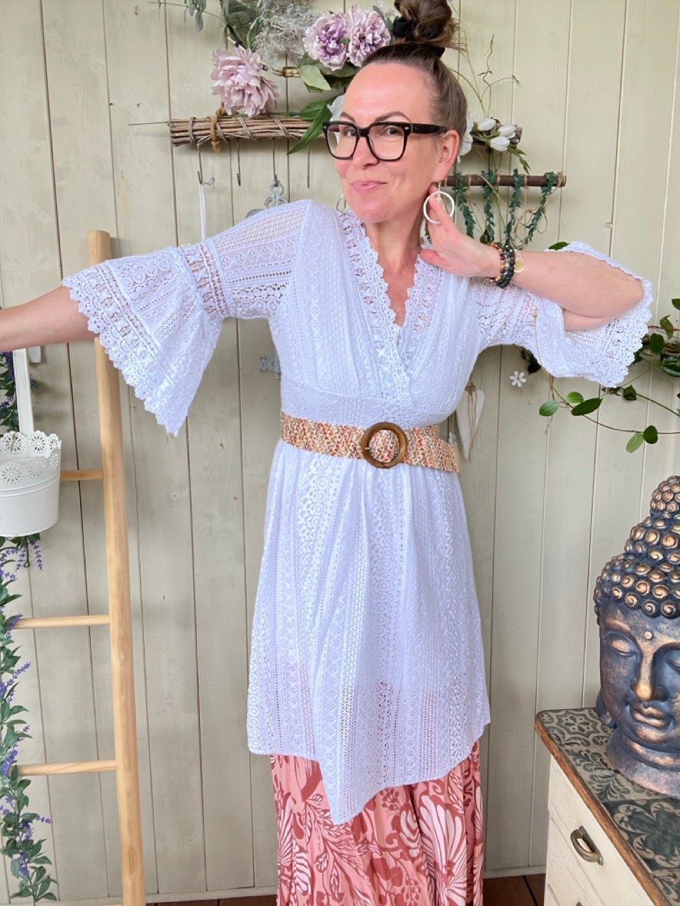 Kleid Alva Weiß - FROLLEIN KÄTHE Shop