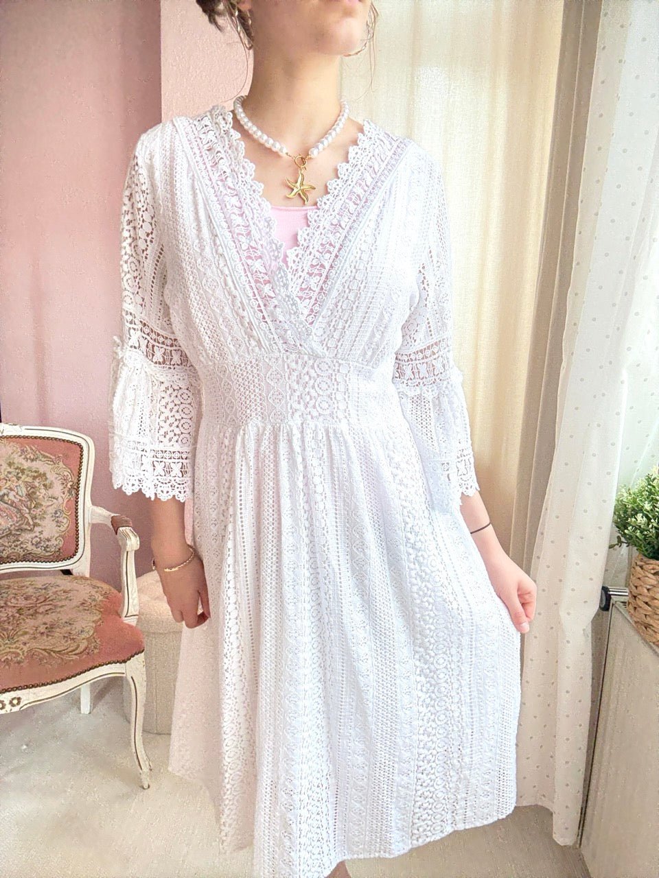 Kleid Alva Weiß - FROLLEIN KÄTHE Shop