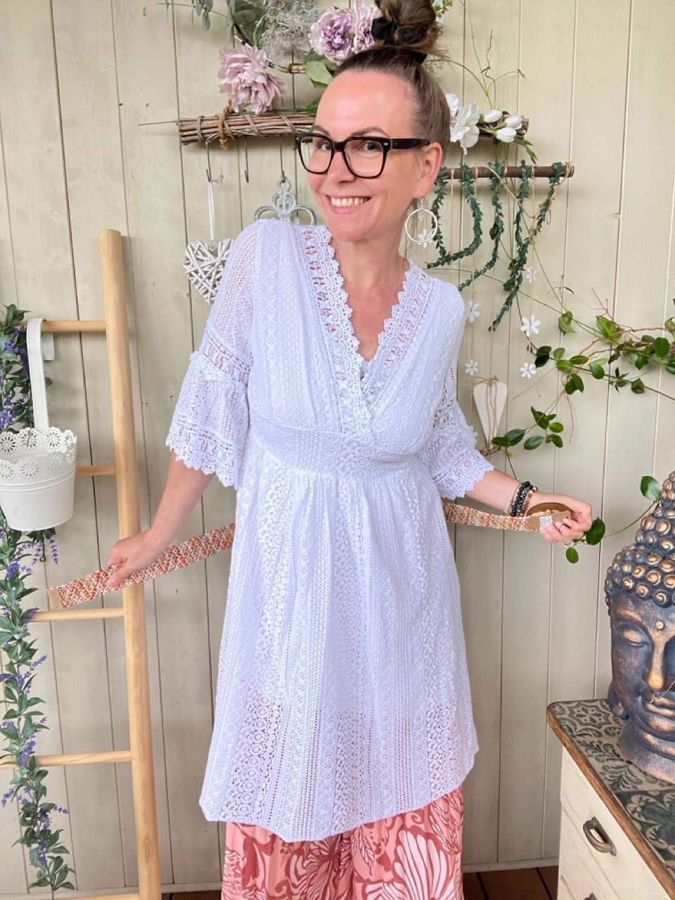 Kleid Alva Weiß - FROLLEIN KÄTHE Shop
