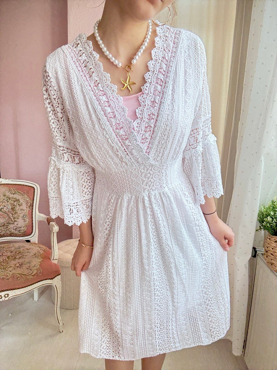 Kleid Alva Weiß - FROLLEIN KÄTHE Shop