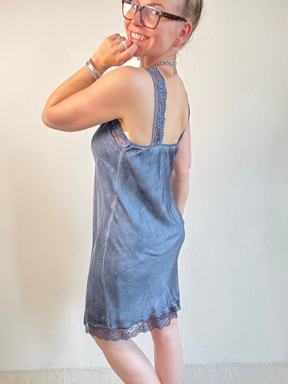 Kleid Ava Blau - FROLLEIN KÄTHE Shop