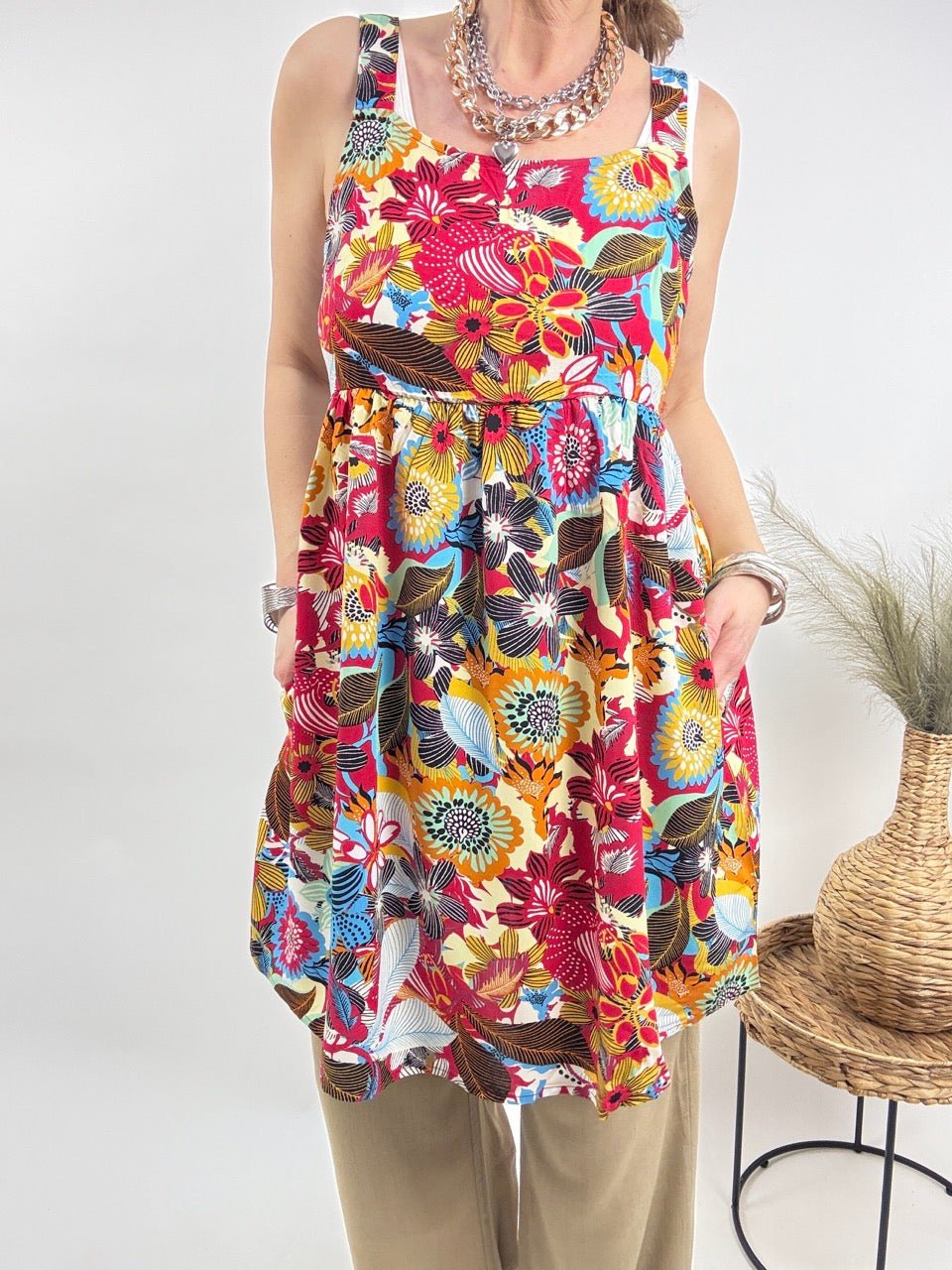 Kleid Blumenkuss Bunt - FROLLEIN KÄTHE Shop