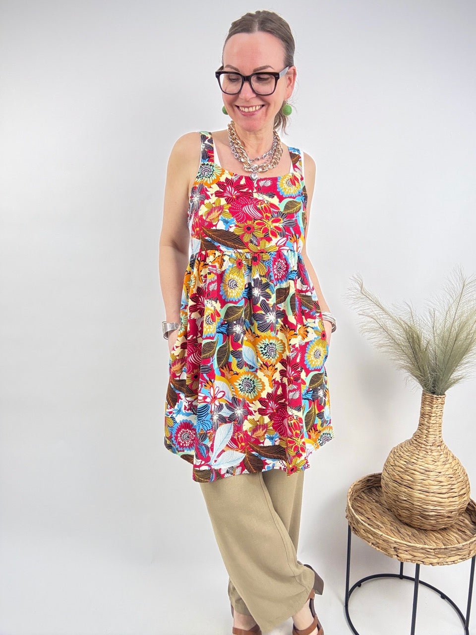 Kleid Blumenkuss Bunt - FROLLEIN KÄTHE Shop