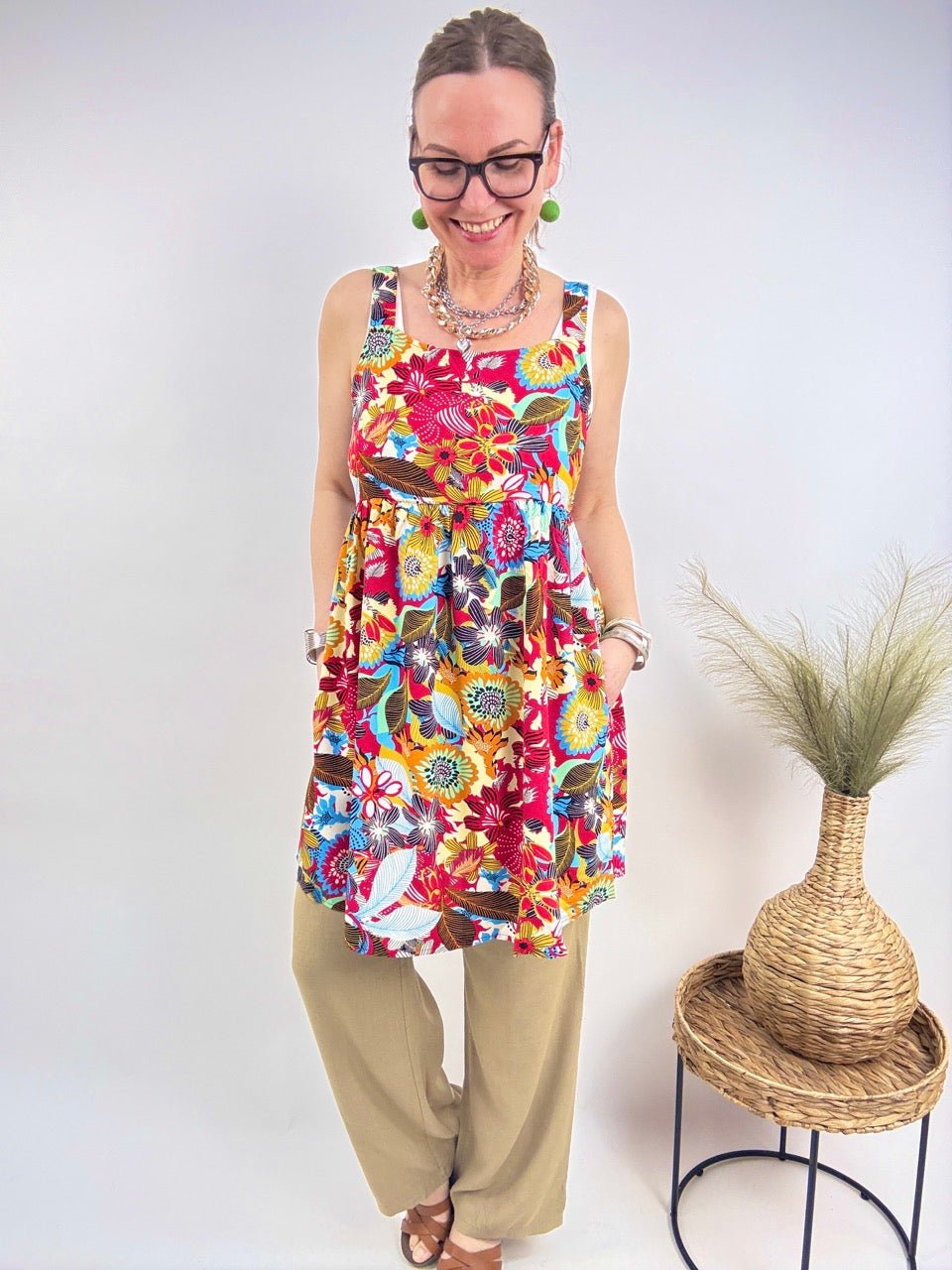 Kleid Blumenkuss Bunt - FROLLEIN KÄTHE Shop