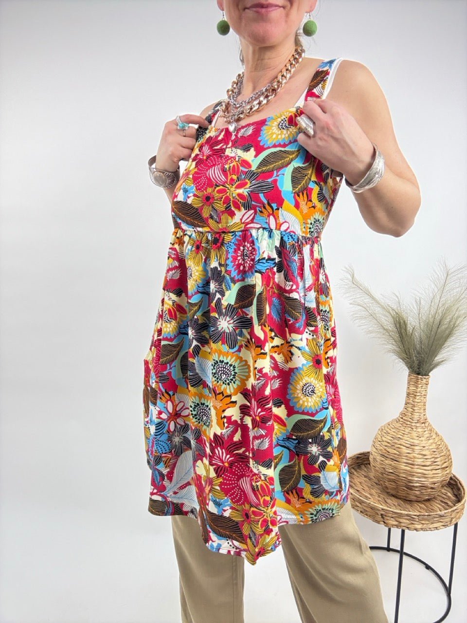 Kleid Blumenkuss Bunt - FROLLEIN KÄTHE Shop